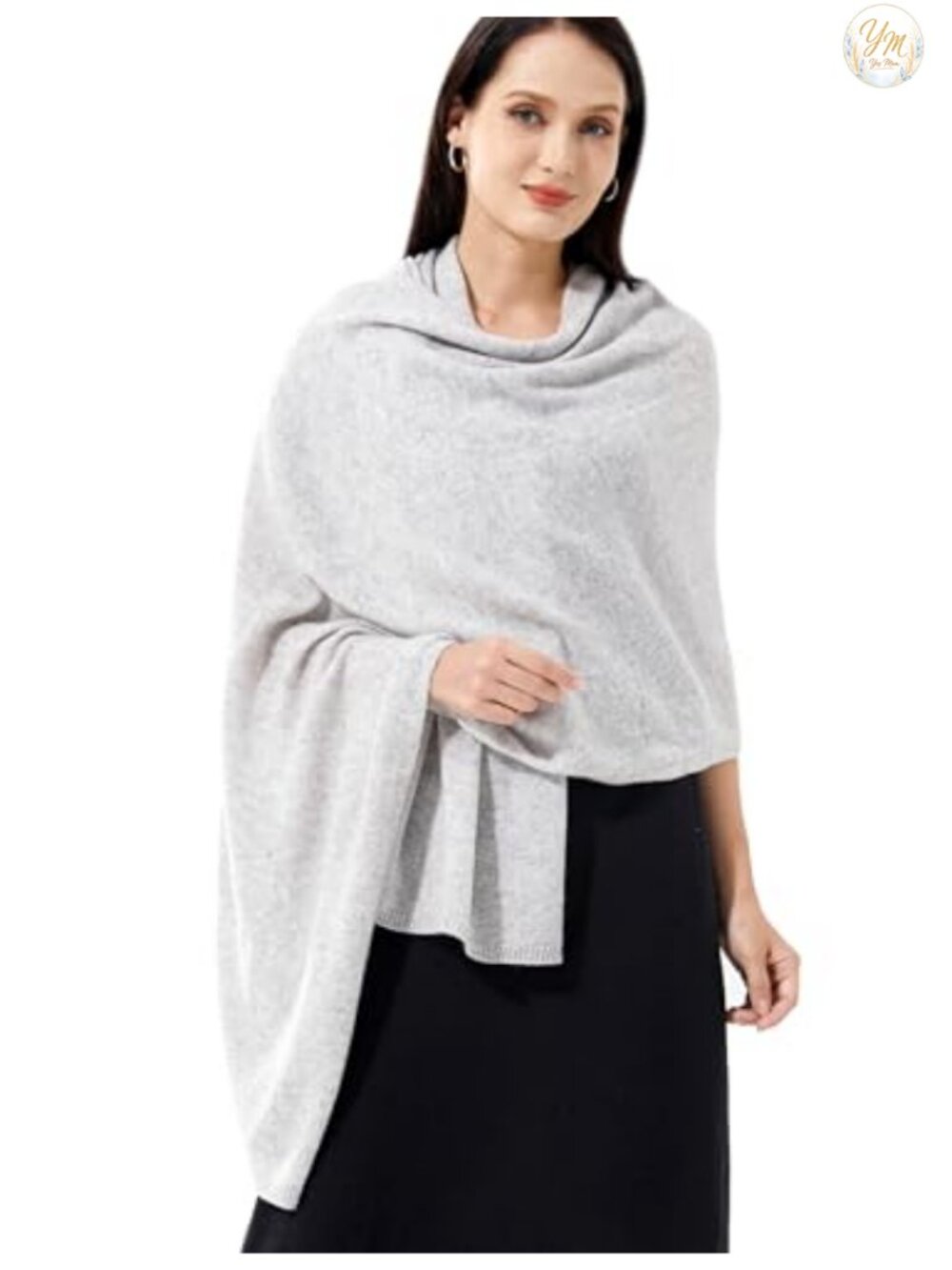 100% Cashmere Wrap Soft Scarf Stole Knitted Shawl Women Extra Large Travel
